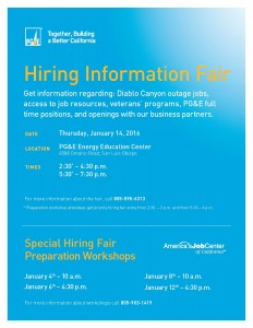 PG&E Hiring Fair