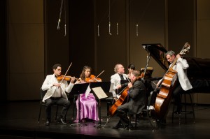 Piano Quintet in A Major, op. 114, D. 667, "Die Forelle" (The Trout)Jeffrey Kahane Piano/ Arnaud Sussmann Violin/ Sunmi Chang Viola/ Keith Robinson Cello/ Scott Pingel Double Bass