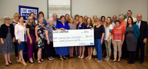United Way presenting check