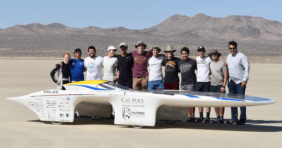 Polytech Solar Car Solar Car Created by Cal Poly Students Reaches 51 MPH, Just Shy of ...