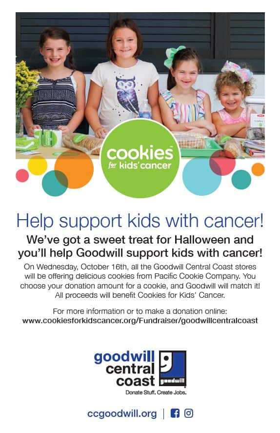 Goodwill Central Coast Halloween Fundraiser Cookies for Cancer San Luis Obispo Chamber of