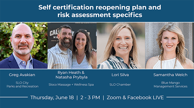 webinar self certification reopening plan and risk assessment specifics