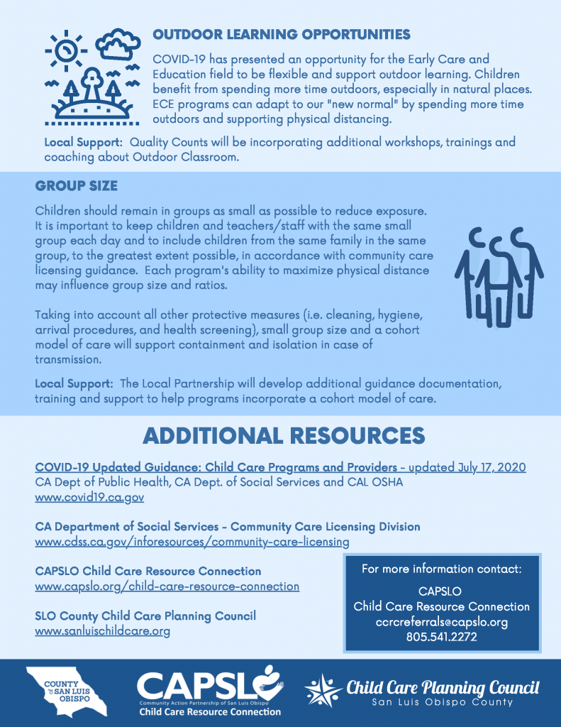 county of slo childcare providers